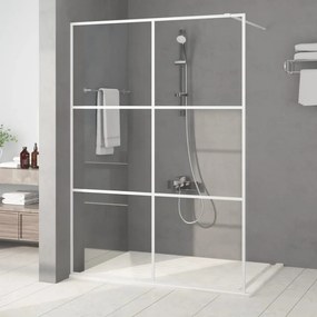 Parete Doccia Walk İn Bianca 140x195 Cm Vetro Trasparente Esg /