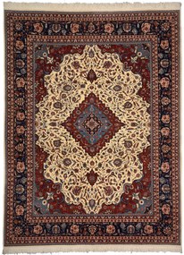 Isfahan Tappeto 280 x 370 Beige (Cina) Annodato A Mano