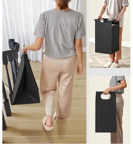 Cesto porta biancheria REX marrone/nero