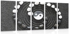 Quadri 5 pezzi – Armonico Yin e Yang