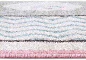 Tappeto per bambini rosa e bianco 120x170 cm Bouncy - Hanse Home