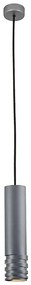 Klausen 111053 - Lampadario a sospensione con filo DRILL 1xGU10/4W/230V grigio