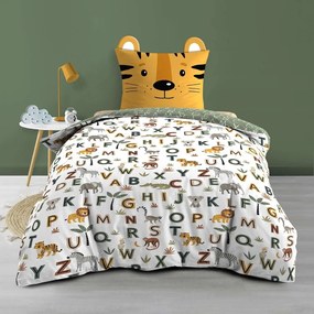 Set copripiumino e federa da bambini in cotone per letto singolo 140x200 cm Tigry – douceur d'intérieur