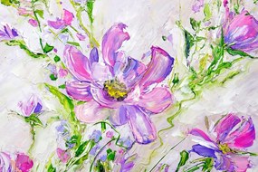 Stampa su tela – Fiori dipinti dell'estate