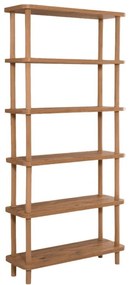 Libreria in pino decorato in colore naturale 80x168,5 cm Step - Kalune Design