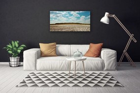 Quadro su tela Paesaggio di sabbia del deserto 100x50 cm