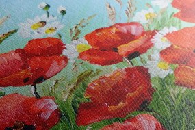 Quadro su tela – Papaveri rossi nel campo