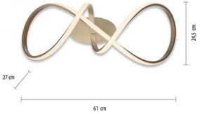 Leuchten Direkt 15403-60 - LED Lampadario a plafone dimmerabile MARIA LED/15,5W/230V