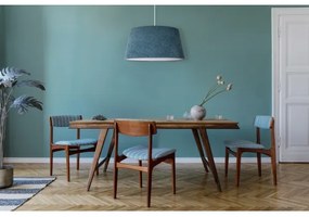 Duolla - Lampadario a sospensione con filo BOUCLE 1xE27/15W/230V diametro 50 cm turchese