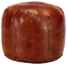 Pouf Tanno 40x35 Cm İn Vera Pelle Di Capra /