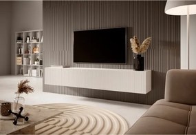 Mobile TV Sospeso 175 Cm Cannettato 2 Ante Bianco Opaco Bali