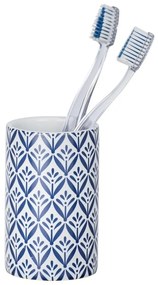 Tazza in ceramica blu per spazzolini da denti Lorca - Wenko