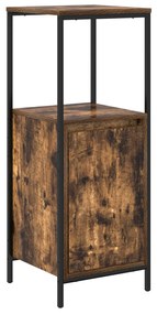 Set di mobili per bagno 3 pezzi in rovere fumé in legno ingegnerizzato