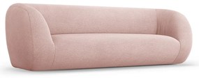 Divano in tessuto bouclé rosa chiaro 230 cm Essen - Cosmopolitan Design