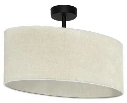 Duolla - Lampadario a plafone OVAL 1xE27/15W/230V grigio