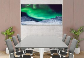 Stampa su tela – Aurora boreale nel cielo