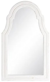 Specchio da parete 63 x 3 x 110 cm Bianco Legno di abete