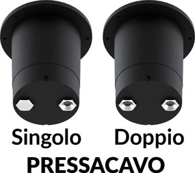 Faretto Calpestabile GU10 Bidirezionale IP66 - Doppio pressacavo