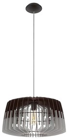 Eglo 96956 - Lampadario a sospensione con filo ARTANA 1xE27/60W/230V grigio/nero 480mm