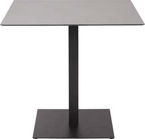 Tavolo quadrato da bar ristorante pub per esterno 80x80 cm piano in HPL Cemento H 106