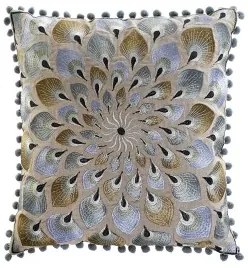 Cuscino DKD Home Decor 40 x 15 x 40 cm Beige Azzurro