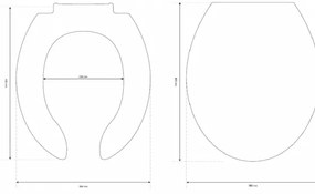 Cersanit K98-0002 - Sedile WC per persone con disabilità ETIUDA
