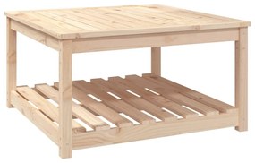 Tavolo da giardino 82,5x82,5x45 cm in legno massello di pino