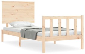 Giroletto con testiera 100x200 cm in legno massello