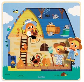 Gioco di incastro su tre livelli - In fattoria