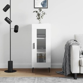 Credenza Bianco Lucido 34,5x34x90 Cm İn Legno Multistrato /