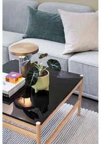 Tavolino con piano nero in marmo 80x80 cm Raw - Hübsch