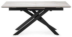 Tavolo da pranzo allungabile con piano aggiuntivo in ceramica 89,5x160 cm Belma - Marckeric