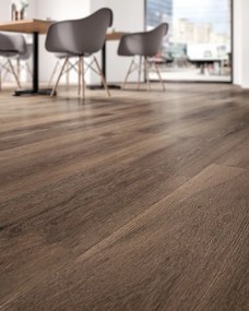 Pavimento 30x120 Effetto parquet In Gres Porcellanato Burnt Ceramica Sant Agostino Barkwood CSABA7BU30