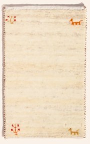 Gabbeh Tappeto 60 x 40 Beige (Iran) Annodato A Mano