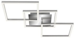 Plafoniera LED Frames argento IP20, 2600 lumen