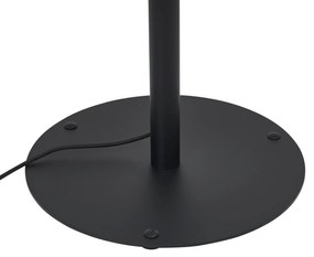 Lampada da terra moderna per esterni nera con paralume bianco IP44 - Big Virginia