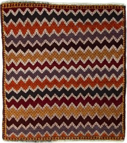 Shiraz Tappeto 60 x 60 Rosso (Iran) Annodato A Mano