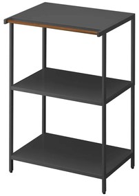 Scaffale nero opaco in acciaio 60x90x46,5 cm Tower – YAMAZAKI