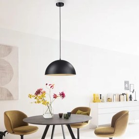 Schöner Wohnen 11728-18 - Lampada a sospensione ALI su cavo 1xE27/25W/230V Ø 38 cm nero
