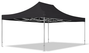 TOOLPORT 4x6m gazebo pieghevole PES, PROFESSIONAL alluminio, nero - (59065)