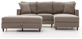 Divano angolare beige (angolo destro) Eva - Balcab Home