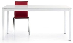 RAPHAEL - tavolo da pranzo moderno allungabile frassinato con struttura in acciaio