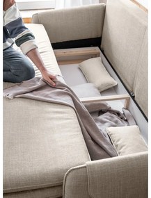 Divano letto beige 207 cm Simon - Miuform