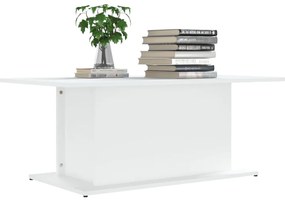 Tavolino da Salotto Bianco 102x55,5x40 cm in Truciolato