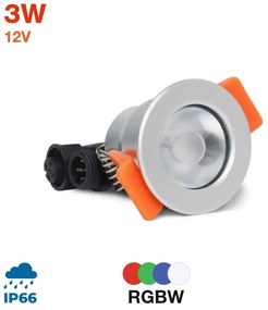 Faretto LED 3W RGBW Multicolore IP66 - MiLight SL4-12 Colore RGBW