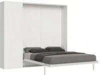 Letto Matrimoniale a Scomparsa Salvaspazio Kentaro H210 cm Bianco