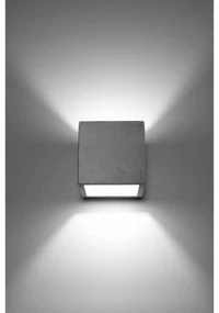 Applique in Cemento da Parete QUAD G9 Grigia da interno Colore del corpo Cemento