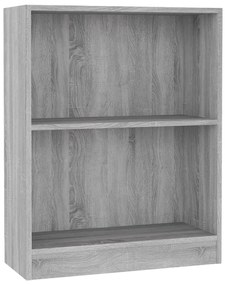 Libreria grigio sonoma 60x24x74,5 cm in legno multistrato