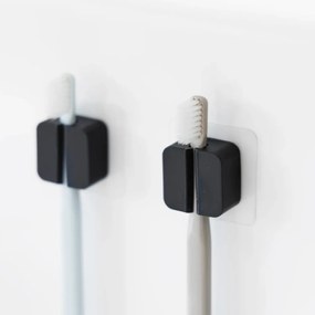 Portaoggetti multifunzione in silicone nero in set da 2 Film Hook - YAMAZAKI