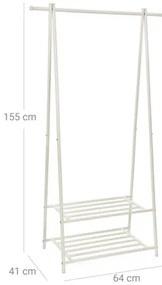 Appendiabiti a piantana LINEA, bianco
